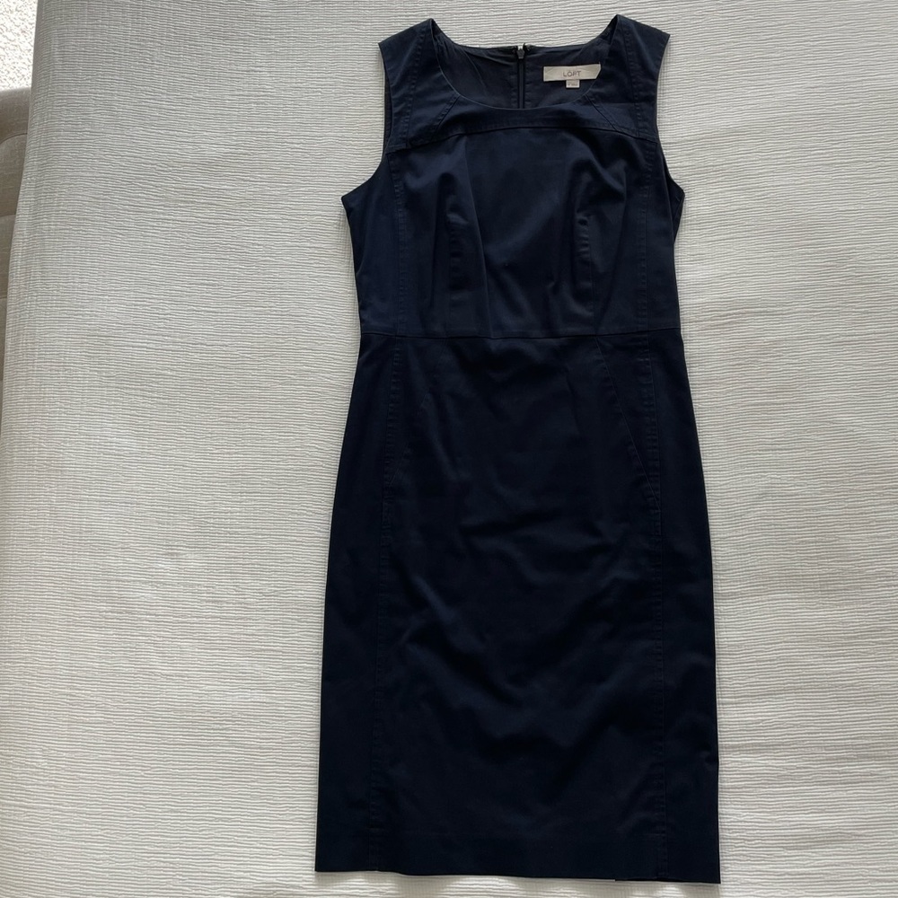 Loft - navy dress - size 2